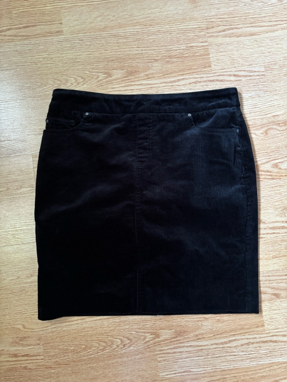 Black corduroy skirt size 8